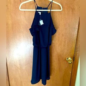 Maurices halter neck dress with flounce size M